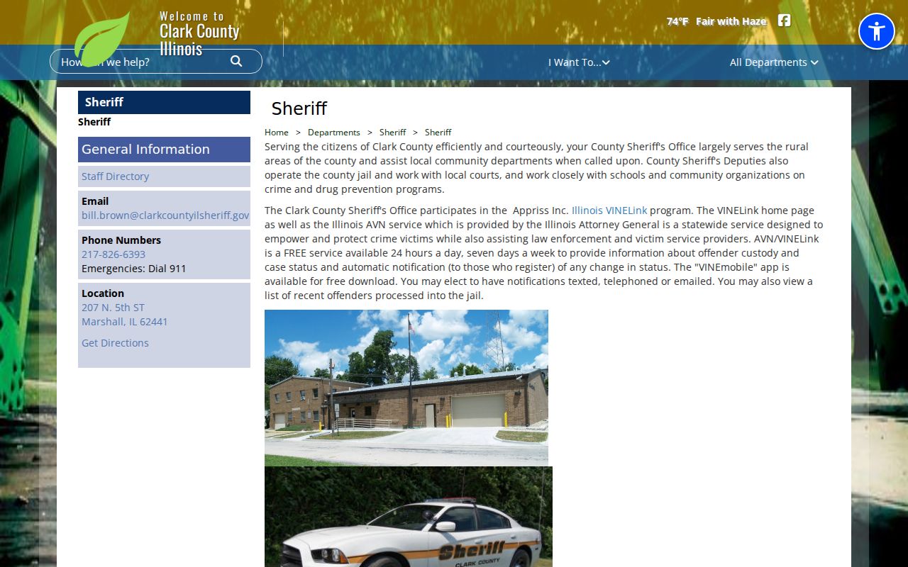 Clark County arrest search sheriff and jail page