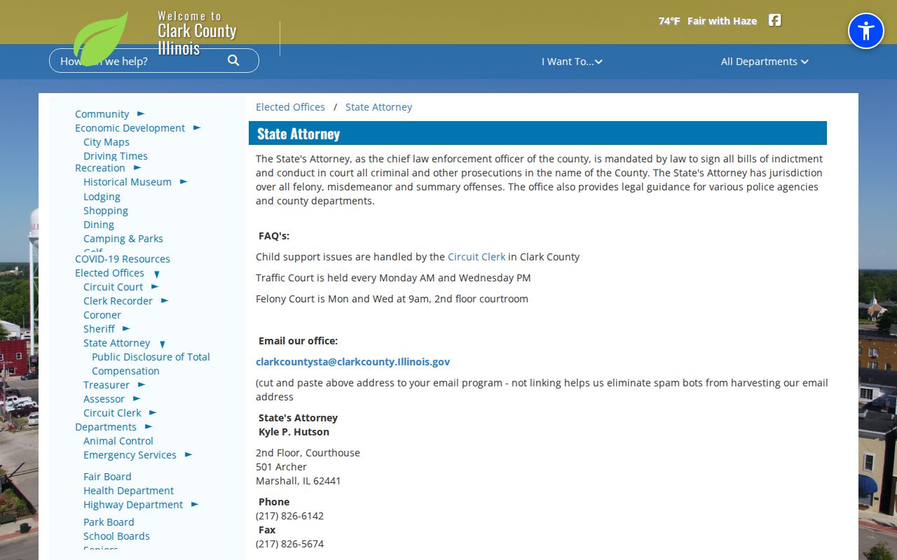 Clark County State's Attorney official office page